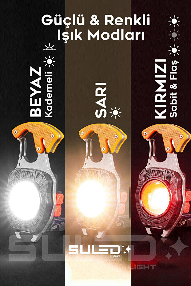 ŞARJ EDİLEBİLİR ÇOK AMAÇLI KAMP LED IŞIĞI