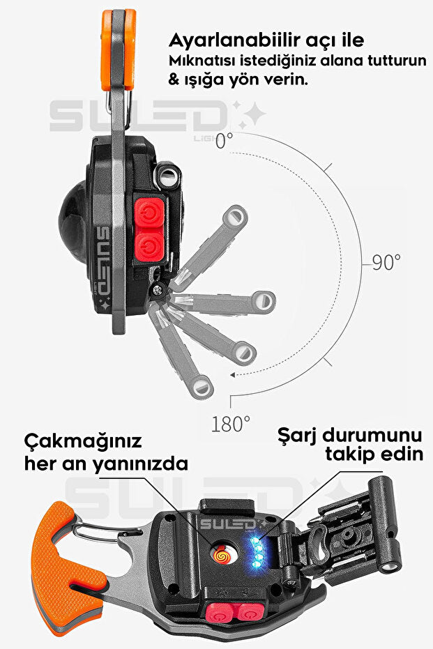 ŞARJ EDİLEBİLİR ÇOK AMAÇLI KAMP LED IŞIĞI
